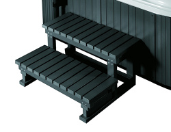 Лестница пластик-дерево для бассейна 4-12 м (Китай), PVC
